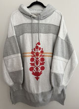 Free People Triple Threat Hoodie Sweatshirt Gray Women's Size Medium Photo 0