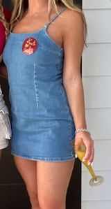 UO jodi denim bodycon mini dress Photo 0