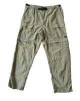 Royal Robbins Convertible Pants Women L Green Good Zip Off Hiking Cargo Utility Photo 0