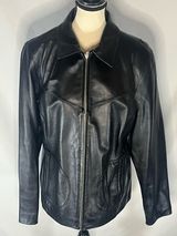 Wilson’s Leather Maxima Vintage Full Zip Weatern Yoke Women’s Leather Jacket XL Photo 0