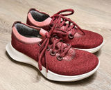 Allbirds Dasher Mizzle Wool Running Shoes Burgundy Womens Size 7‎ Photo 0