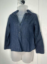 Talbots Denim 3/4 Sleeve Top Size Small Petite EUC Photo 0