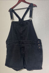 City Chic Wash Black Denim Short Overalls Romper Womens Plus Size 20 Photo 0