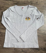 Womens harley davidson group long sleeve v neck‎ shirt Cut-N-Shoot Texas size XL Photo 0