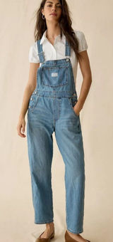 Levi’s Vintage Denim Overalls Straight Leg File Away Size Small Photo 0