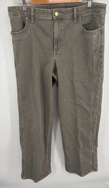 American Eagle high waisted stretch terrace gray wash stovepipe jean women’s 14L Photo 0
