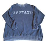 ​Aerie UPSTATE Blue Crewneck Sweatshirt S Petite Vtg Wash‎ Faded Aesthetic VSCO Photo 0