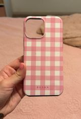 Pink Gingham Iphone 13 Pro Max Case Photo 0