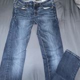 Abercrombie & Fitch Dark Blue Straight Leg Jeans Photo 0