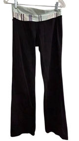 Lululemon Women's Black Yoga Pants Size 6 Flare‎ Leg Activewear Photo 0