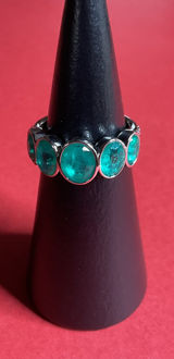 Bomb Party RG62485 “She Loves A Classic” LC Aragonite on Rhodium Size 7 Ring NWT Photo 0