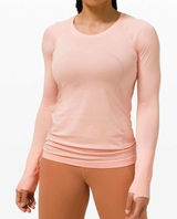 Lululemon Size 16 Swiftly Tech Long Sleeve 2.0 Pink Mist Activewear Top W3DFKS Photo 0