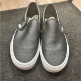 Vans Black Leather Slip-On Photo 0