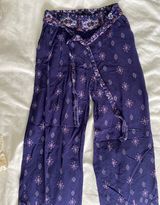 Purple Patterned Pants Photo 0