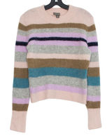 Point Sur J Crew Sweater Alpaca Merino Wool ASO Cottage Preppy Stripe Medium Photo 0