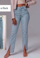 Abercrombie & Fitch Curve Love The 90s Straight Ultra High Rise size 28/6s Photo 0