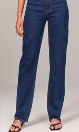Abercrombie Curve Love Short Ultra High Rise 90s slim straight size 24 Photo 0