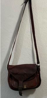 Brown Leather Satchel and Fable Handmade Bag crossbody bag Photo 0