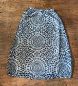 Gap blue and white beachy vacationcore XS elastic waist maxi skirt Photo 0