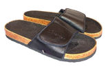 Spandals Exfoliating Sandals Unisex Medium NWT Foot Scrub‎ Spa Slides Black Photo 0