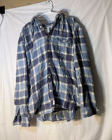 American Eagle hooded flannel shirt men’s size XL Photo 0