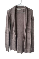 Knox‎ Rose Women's Mauve Knit Open Cardigan Sweater M Lightweight Boho Casual Photo 0