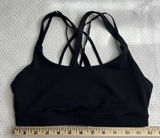 Fabletics Black Strappy Sports Bra Not Padded Unknown Size See Measurements Photo 0