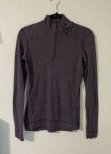 Women’s Smartwool 100% Merino Wool Long Sleeve Quarter Zip Base Layer Charcoal S Photo 0