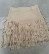 Fringe Skirt Altar'd State Suede Photo 0