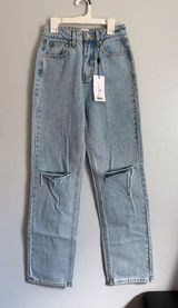 Princess Polly Holland High Rise Straight Leg Jeans Size 2 NWT Photo 0