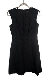 J.Crew Womens‎ Black Textured Jacquard Sleeveless Fit & Flare Dress Size 6 Photo 0