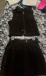 Vintage Two Piece Set Brown Size L Photo 0