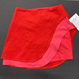 lululemon Tennis Skirt Size 2 Red Pink Asymmetrical Layered High Rise Skirt NWT Photo 0