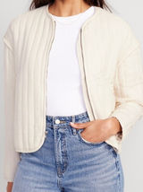 Old Navy quilted women’s bomber jacket Photo 0