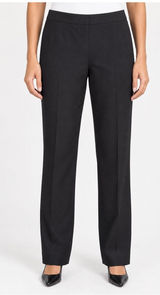 Lafayette 148 New York Black Virgin Wool Stretch Straight Leg Pants Size 14 Photo 0