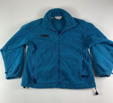 Vintage Columbia Jacket Womens Small Blue Full Zip Fleece Sweater Pocket Ladies Photo 0