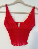 Urban Outfitters Cropped Lace Tank Top Photo 0