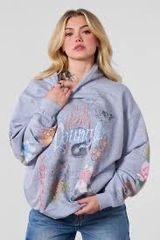 YoungLA Hoodie Women’s Grey Photo 0