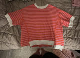 Stripped short sleeve top Red Size M Photo 0