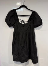Black Puff-Sleeve Mini Dress - Classic Women's Style Le Lis 100% cotton Photo 0