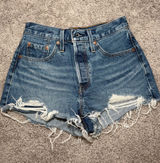 Levi’s 501 Original Fit High-Rise Women’s Shorts Photo 0
