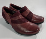 Earth Origins Reegan Women's Shooties 10‎ M Medium Burgundy Leather Wedge Shoes Photo 0