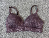 Kindred Bravely Lace Nursing Bra Mauve Floral Shimmer Maternity Bralette Medium Photo 0