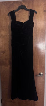 Black Velvet Azazie Dress Photo 0