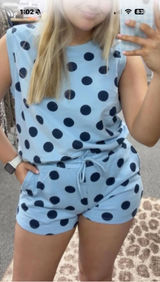 Veveret boutique shorts set Blue Photo 0
