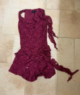 Bershka lace burgundy set  Photo 0