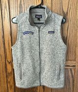 Patagonia Better Sweater Vest Company Logo Gray Fleece Women’s medium Photo 0