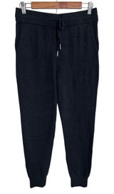 Quince 100% Mongolian Cashmere Sweatpants Jogger Black Womans S Knit Lounge Photo 0