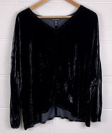 Eileen Fisher women’s v-neck drapey silk blend dolman long sleeve top size XL Photo 0