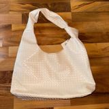 Ulta Beauty Handbag cream Woven Hobo Bag Knot Handle Purse‎ NWT boho preppy Photo 0